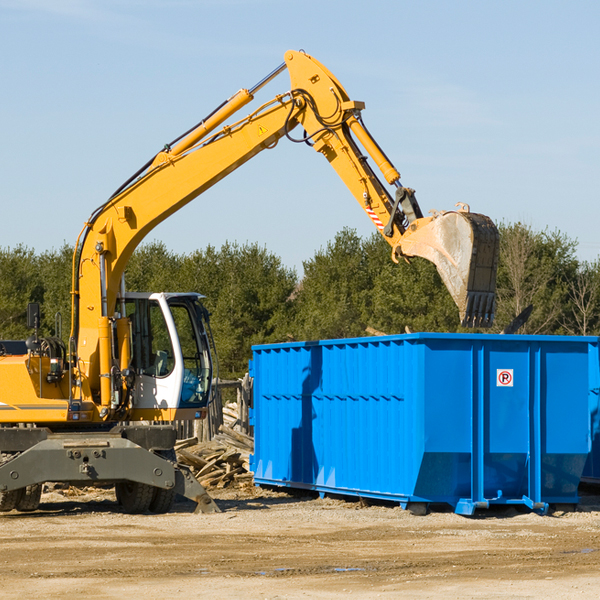 are there any restrictions on where a residential dumpster can be placed in Dorchester Center